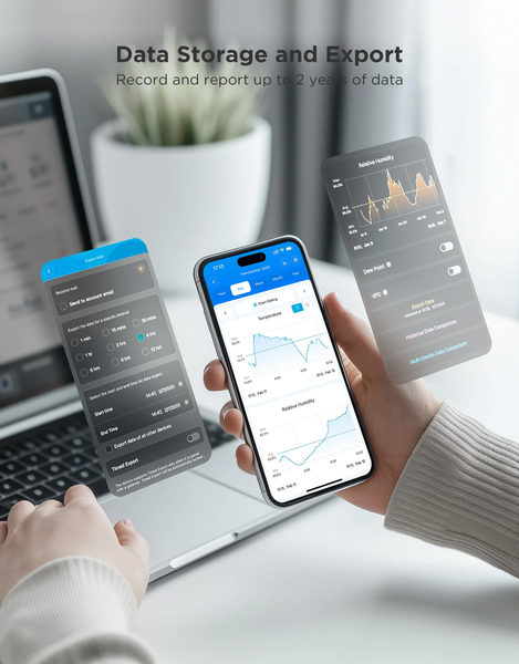 Датчик температури та вологостi GoveeLife Smart Thermo-Hygrometer 2s Lite Wi-Fi H5110 фото