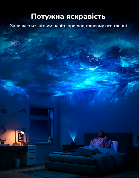 Зірковий проектор Govee H609D Galaxy Light Projector 2 Pro, RGB, WI-FI/Bluetooth, чорний H609D фото