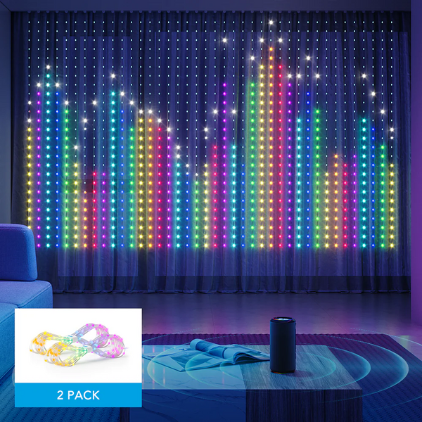 Govee Curtain Lights - розумна світлова штора RGBIC 520 LED H70B1 фото