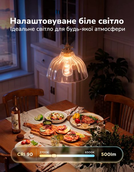 Розумна лампочка Govee E27 ST64 Smart Edison Light Bulb 500lm (H14C0) H14C0 фото