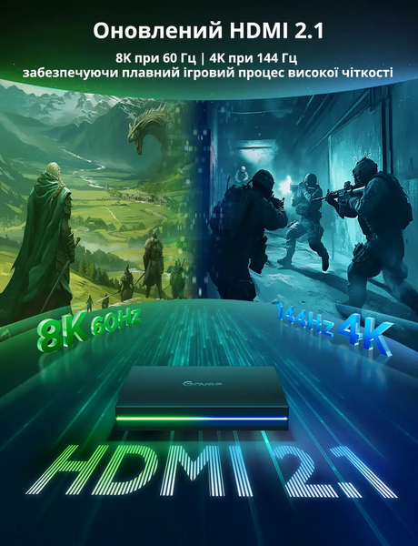 Набор адаптивной Ambilight подсветки для 55-65" диагонали Govee AI Sync Box Kit 2 TV BackLight, HDMI 2.1, 4K@144Hz, Matter (H8604) H6604 фото