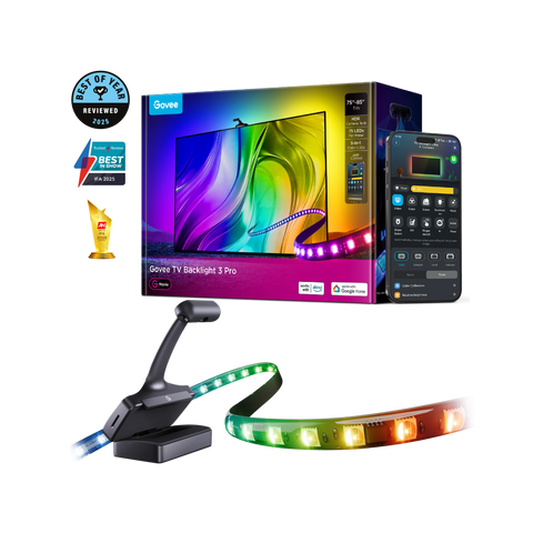 Набор адаптивной Ambilight подсветки для 75-85" диагонали, Govee TV Backlight 3 Pro (H66A1) H66A1 фото