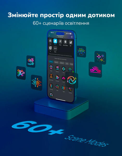 Набор адаптивной подсветки для ПК, Govee H6048 Govee Gaming Light Bars Pro, RGBIC, WI-FI/Bluetooth, черный H8048C81 фото