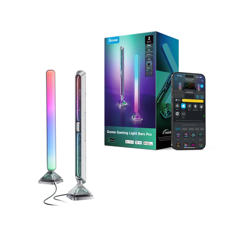 Набор адаптивной подсветки для ПК, Govee H6048 Govee Gaming Light Bars Pro, RGBIC, WI-FI/Bluetooth, черный H8048C81 фото
