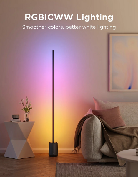 Govee Floor Lamp 3 Lite - розумний підлоговий світильник з RGBICWW і Matter H16C0 фото