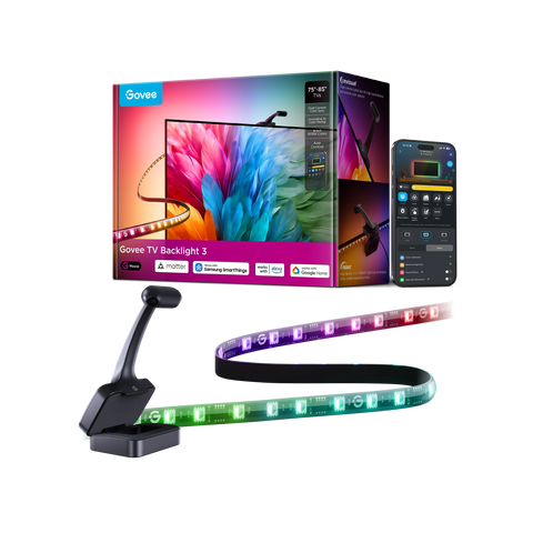 Govee TV Backlight 3 - умная подсветка телевизора с двойной камерой 4MP (75-85") H2A41 фото