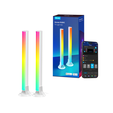 Набор подсвечивания Govee H6046 Flow Plus Light Bars, RGBIC, Wi-Fi/Bluetooth Белый H6046A фото