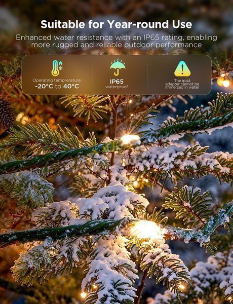 Govee H80C4 String Lights 2S - Светодиодная гирлянда 20м RGBWIC H80C4C41 фото