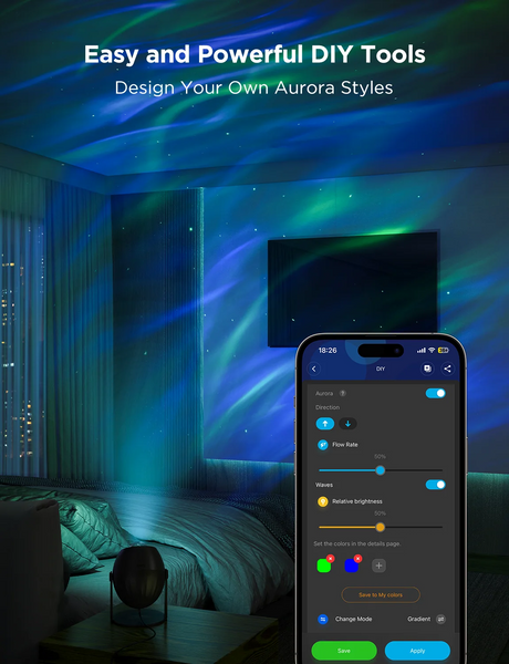 Govee Star Light Projector H6093 - проєктор зоряного неба та північного сяйва H6093 фото